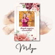 Kép 1/6 - Mályva mágneses fotó sablon 10x15 cm