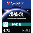 Kép 1/2 - VERBATIM M-DISC archiváló DVD R lemez, 4,7 GB, 4x, vékony tok, 3db