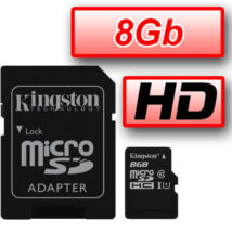 KINGSTON Memóriakártya MicroSDHC 8GB CLASS 4 + Adapter
