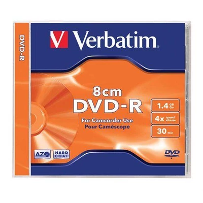 Verbatim DVD-R mini lemez, 8 cm, 1, 4GB, 4x, normál tok