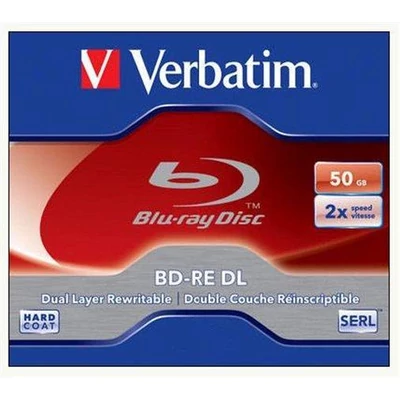 BD-R BluRay lemez, kétrétegű, nyomtatható, 50GB, 6x, normál tok, VERBATIM