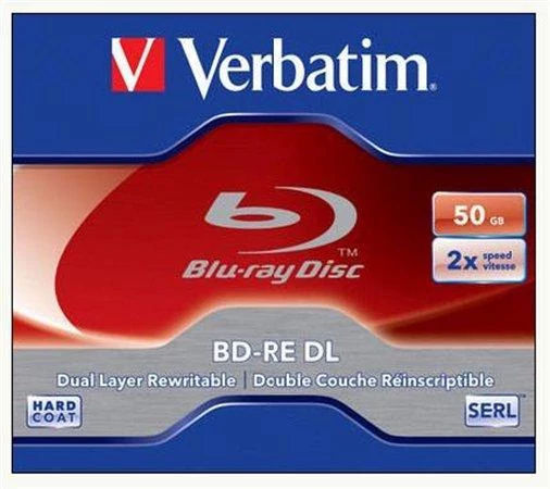 BD-R BluRay lemez, kétrétegű, nyomtatható, 50GB, 6x, normál tok, VERBATIM