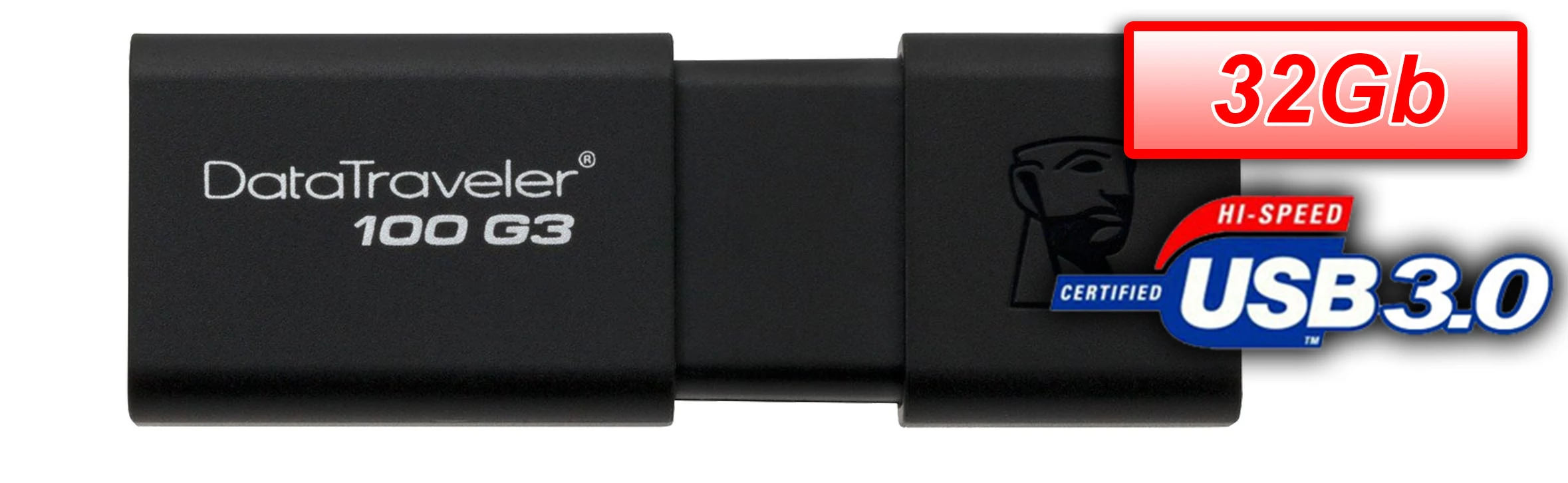 KINGSTON PENDRIVE 32GB, DT100G3 USB 3.0 
