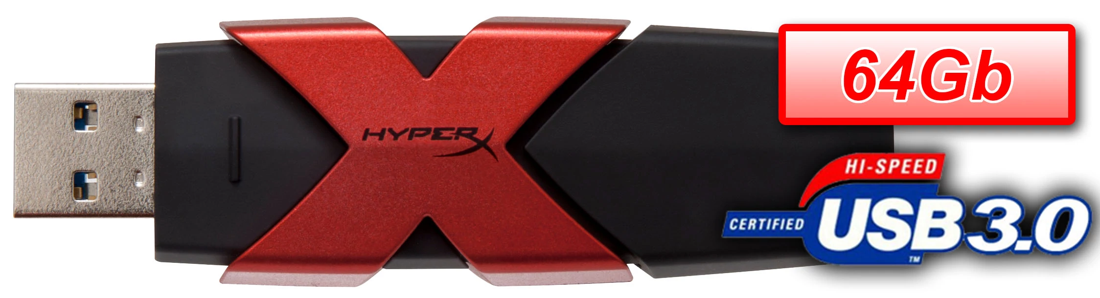 KINGSTON PENDRIVE 64GB, HYPERX SAVAGE USB 3.1/3.0 (350/180)